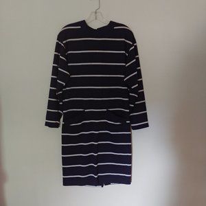 T-Shirt Dress navy blue/white size S